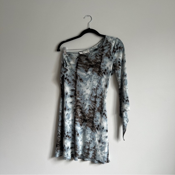 Y2K Vintage Yigal Azrouel One Shoulder Mini Dress - Picture 5 of 6